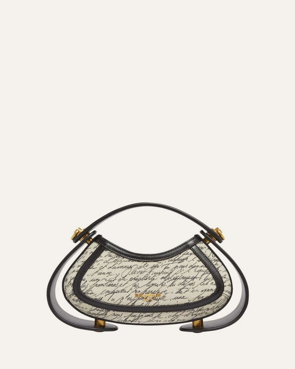 Jolie Madame Small Top-Handle Bag in Love Letter Canvas